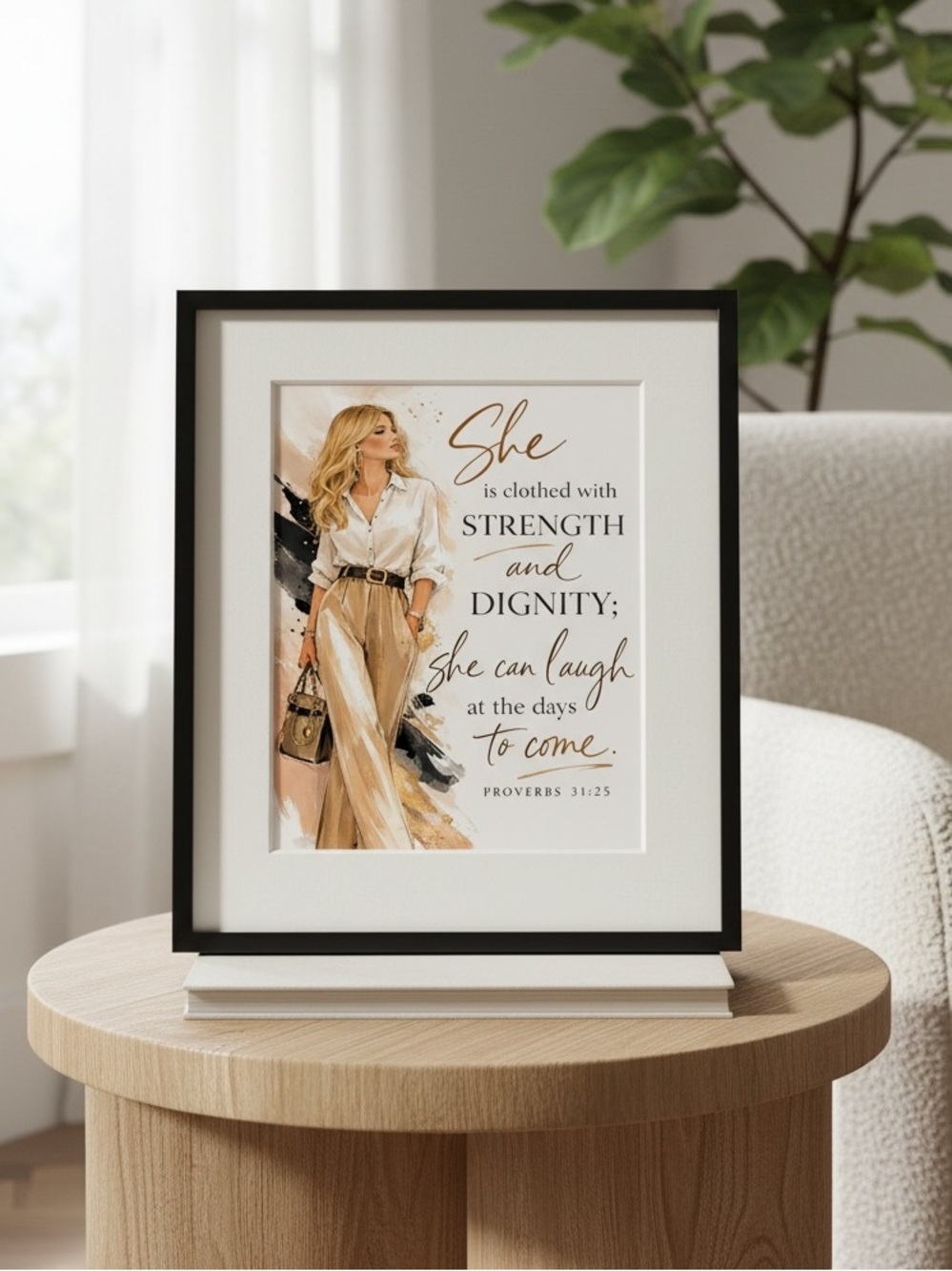 DDS Art Print, 8x10, Bible Verse, Paper Print, Unframed, Women’s Series